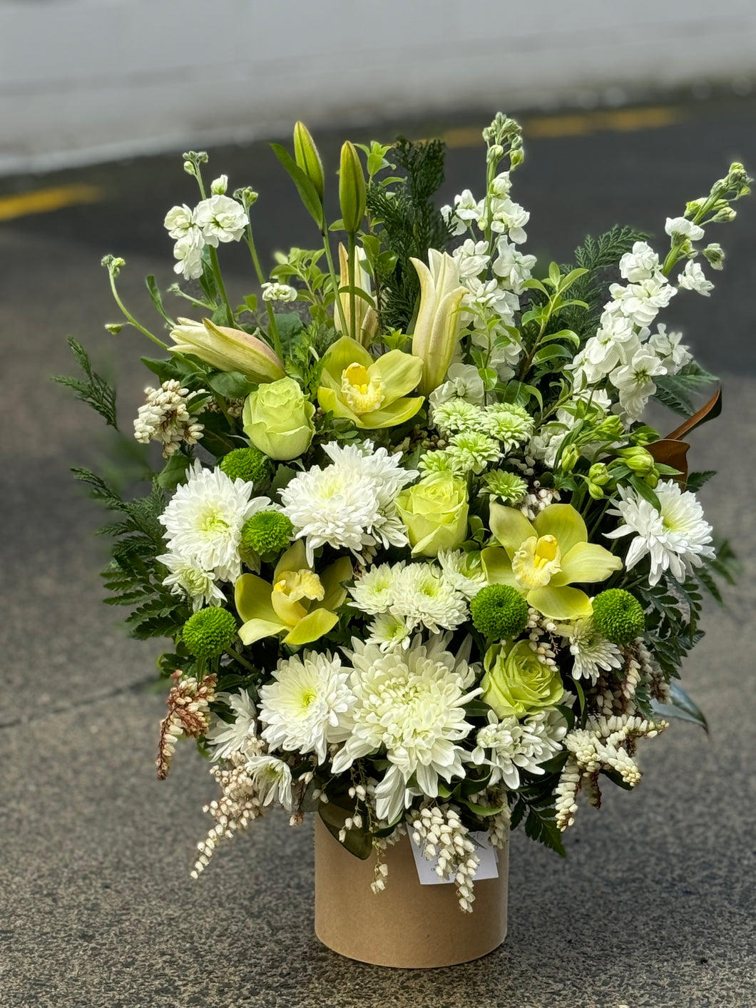 Large White & Green Arrangement