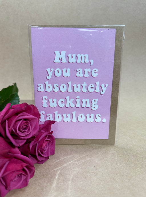 ‘Fabulous Mum’ card