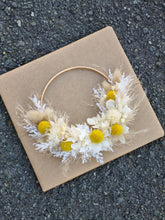 Load image into Gallery viewer, Mustard + White Mini Wreath