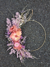 Load image into Gallery viewer, Pink + Purple Half Wreath