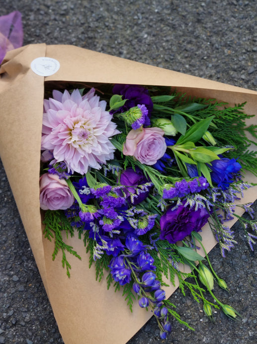 Blue + Purple Bouquet