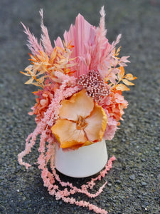 Apricot and Pink in ceramic